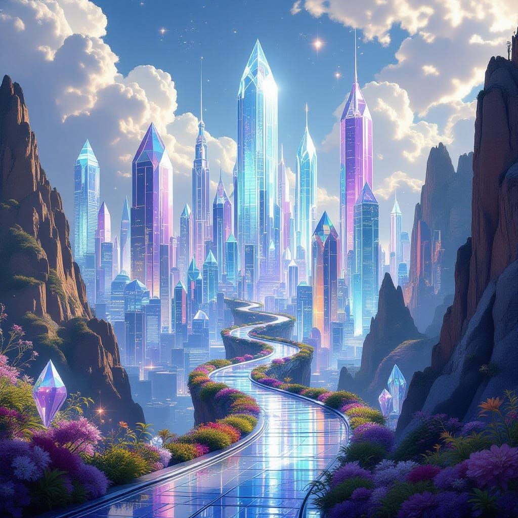 Breathtaking Crystalline City of Quartz and Amethyst