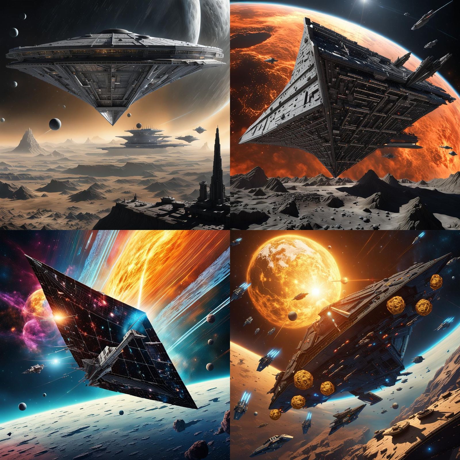 Gigantic Space Solar Sail Engulfed in Intense Battle