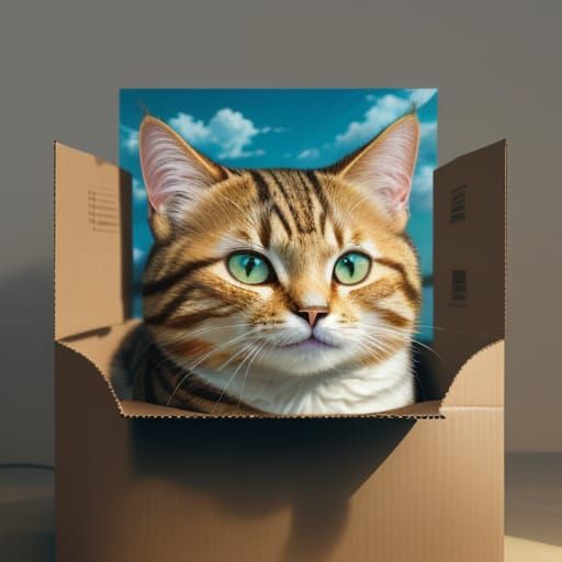 Cat in Warm Golden Light, Soft Focus Photography