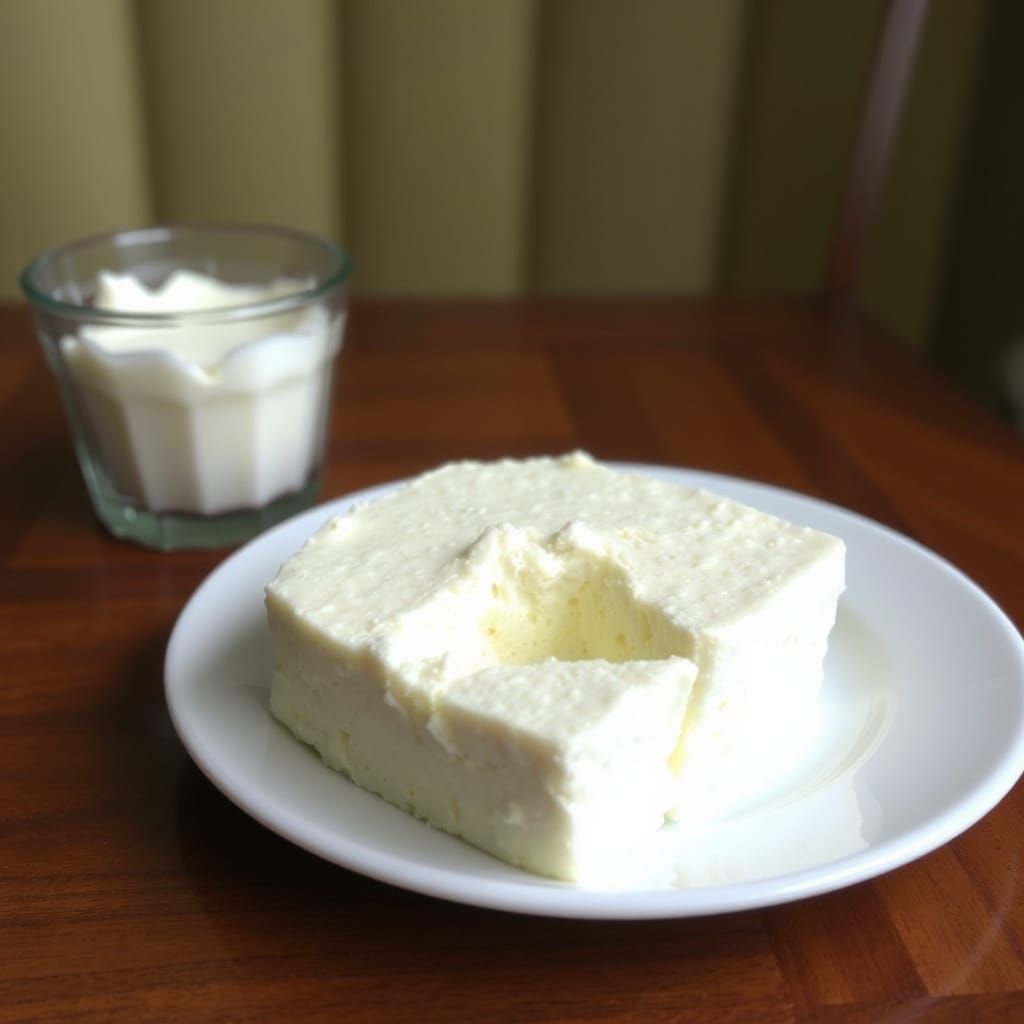 Cottage Cheese Revelation: An AI Interpretation