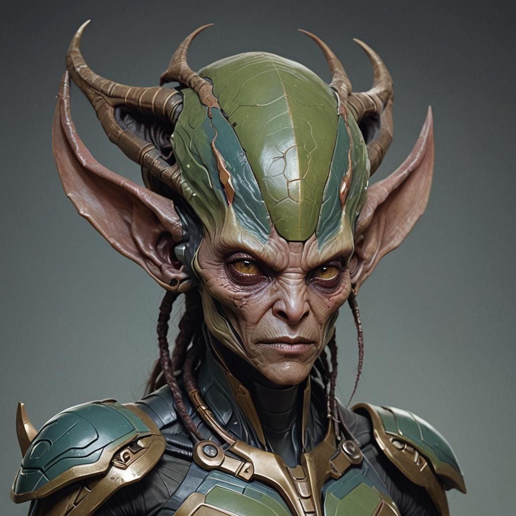 Androgynous Alien Hybrid Portrait in Unreal Engine 5