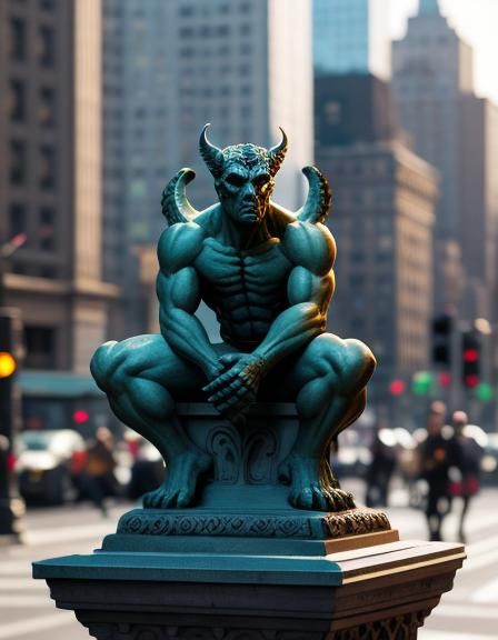 Handsome Gargoyle in New York City: Professional Photography