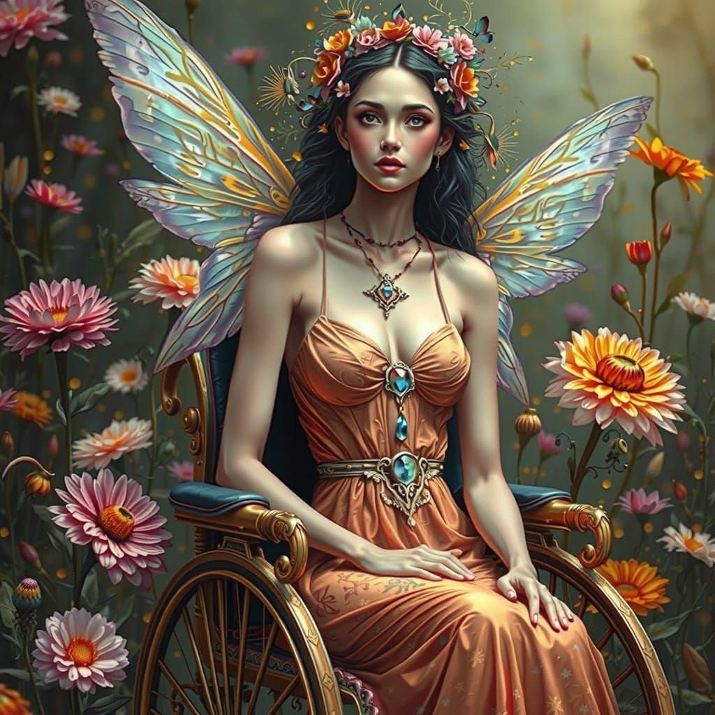 Ethereal Fairy in Whimsical Wonderland