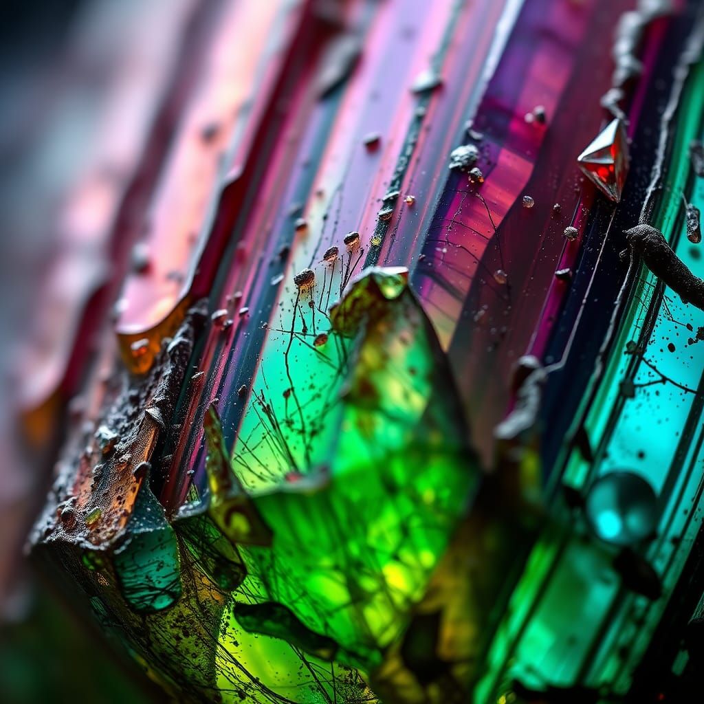 Hyperrealistic Tourmaline Macro Photograph