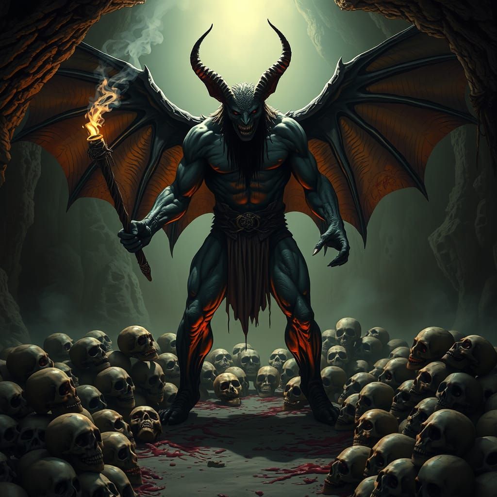 Muscular Bat God Reveals Himself in a Sacrificial Cave