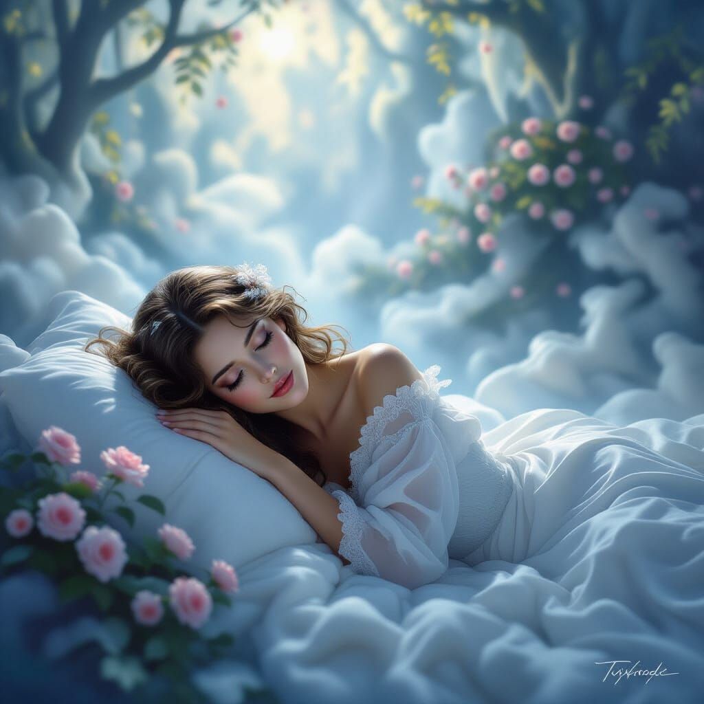 Lay you down and softly whisper Pretty love words in your ea...