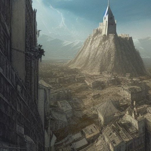 Minas Tirith: Hyperdetailed Photorealistic Gondor Capital