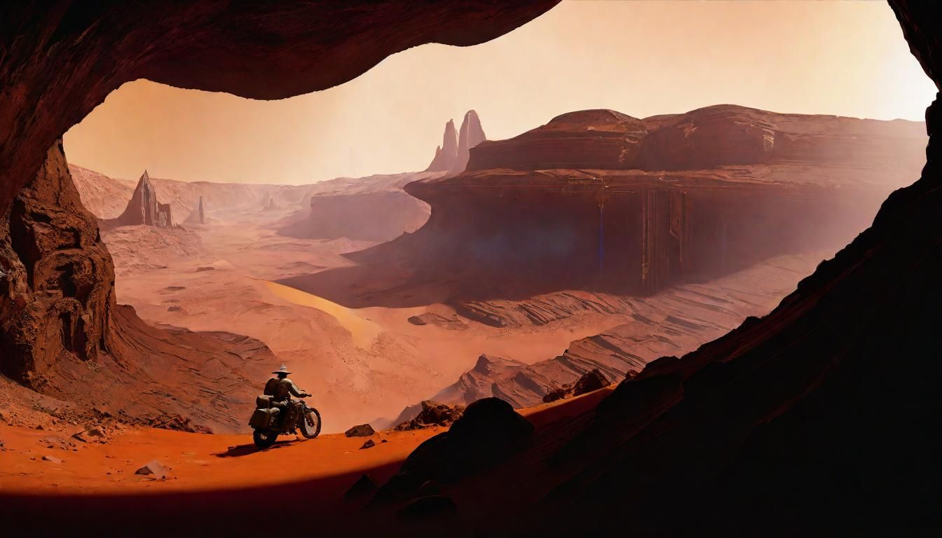 Indiana Jones on Mars: Hyperrealistic Concept Art