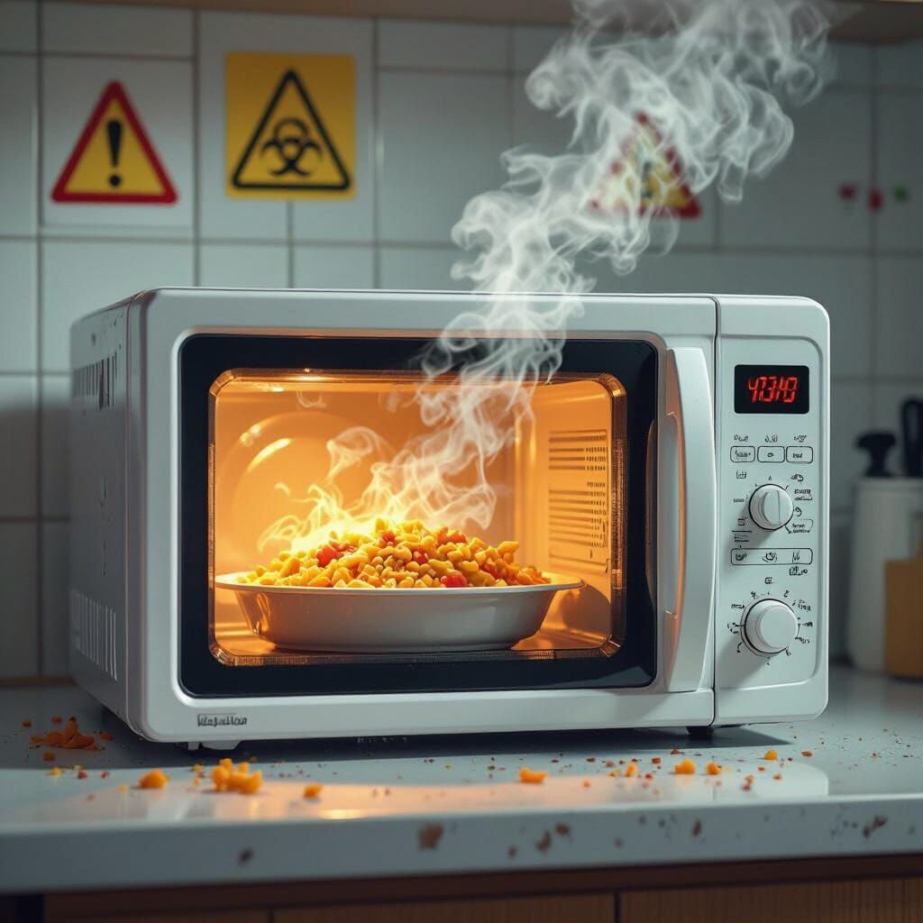 Microwave Hazard: Toxic Fumes in Realism Style