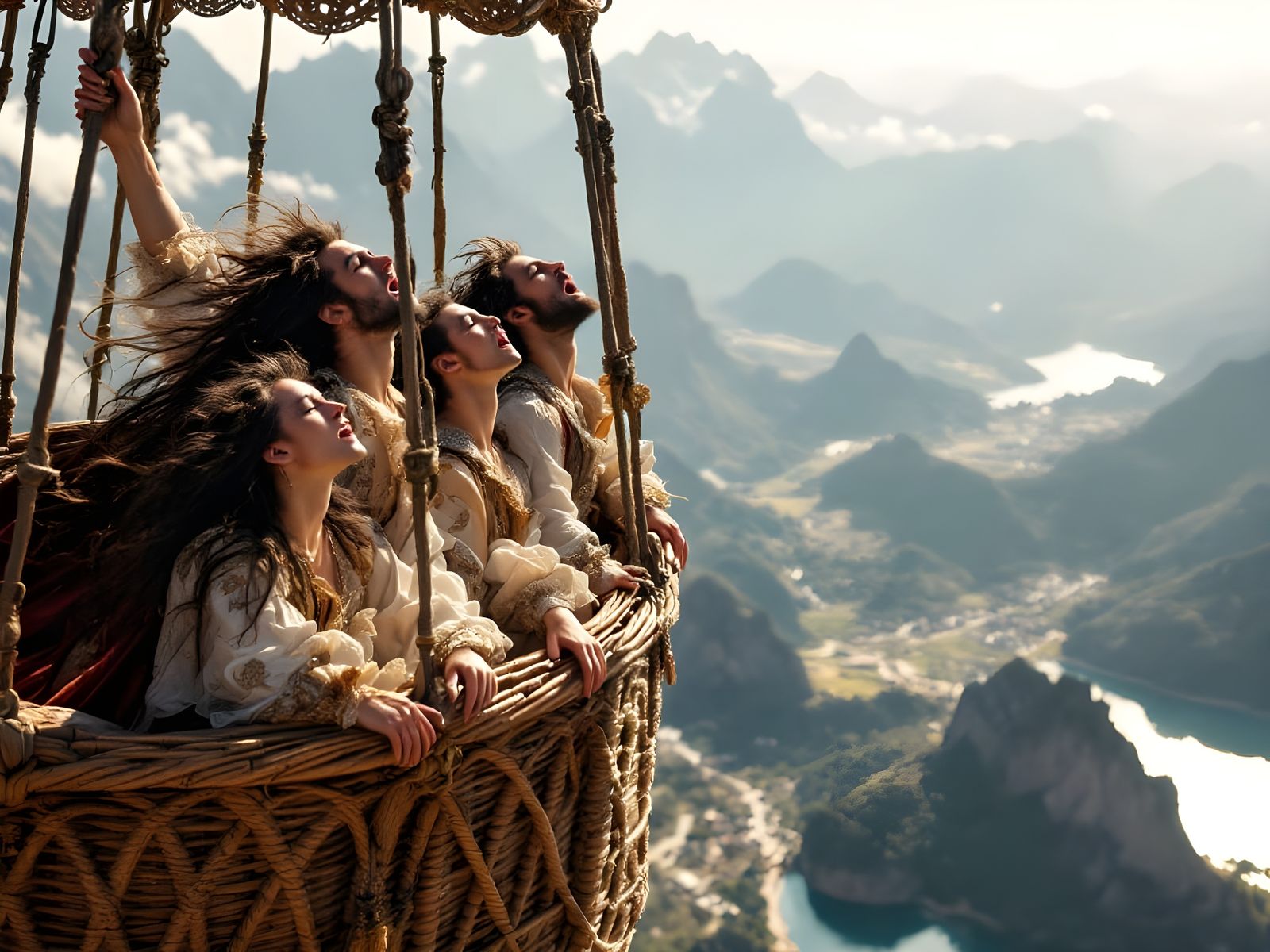 Elegant Opera Singers in 17th-Century Italian Attire Soar Ab...