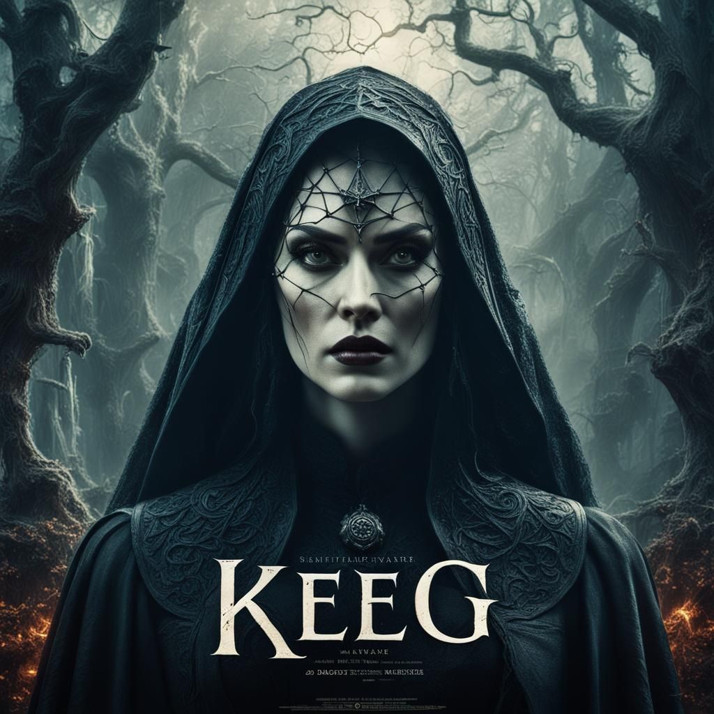 Vintage Fantasy Witch Movie Poster: Keeg