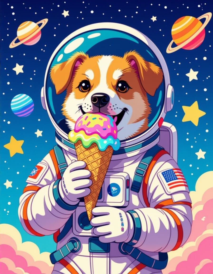 Dog in space