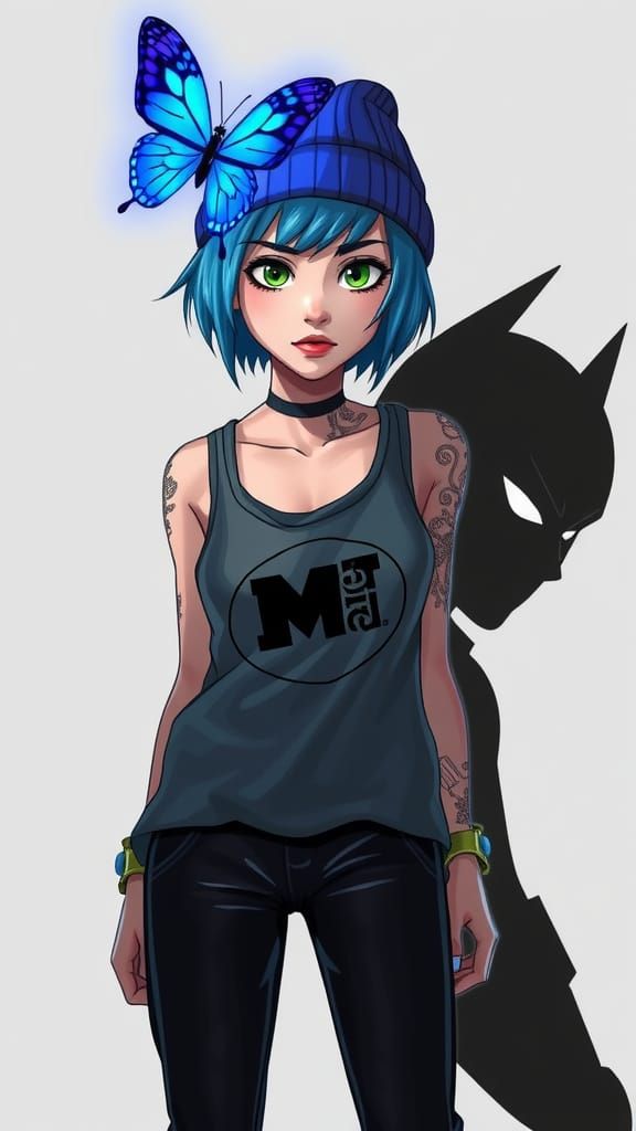 Chloe Price Portrait in Comic Book Style