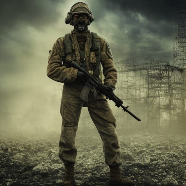 Soldier vs Demons in Post-Apocalyptic Chernobyl