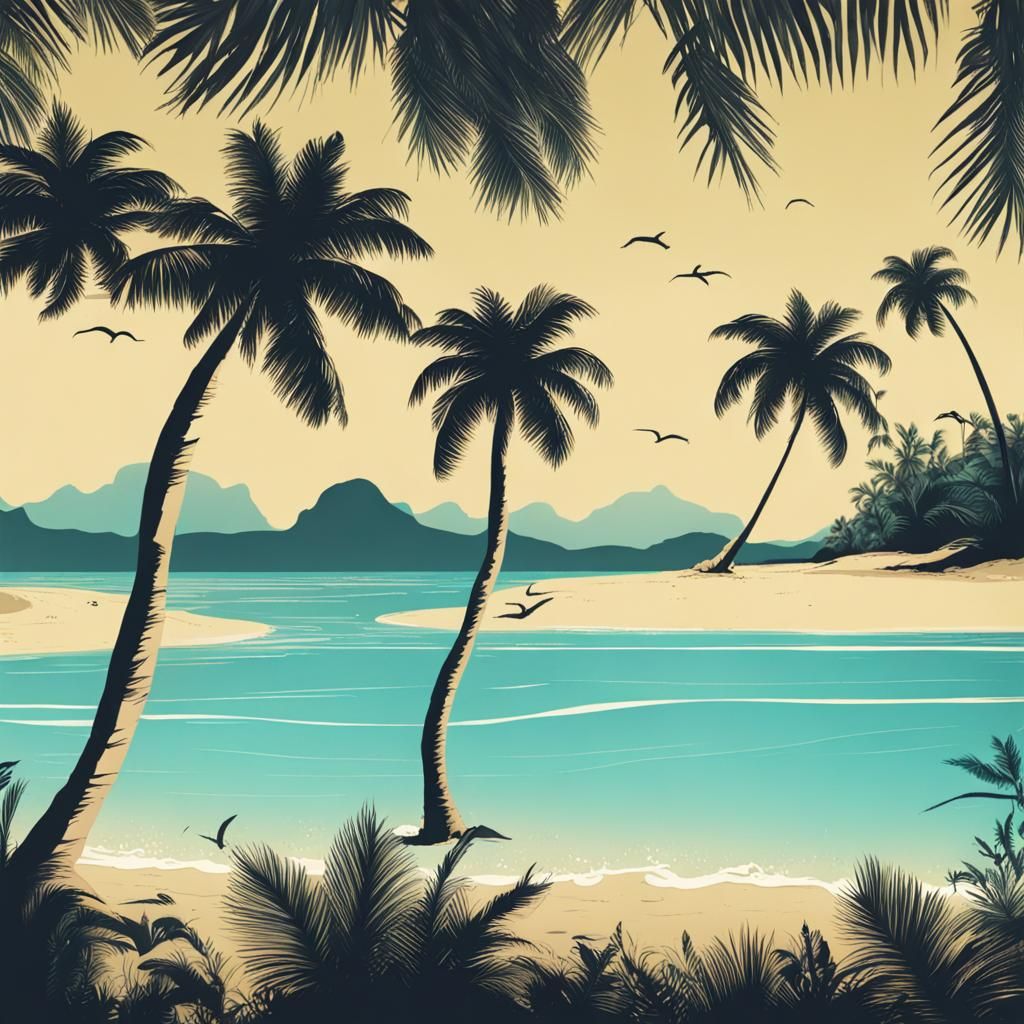 Idyllic Tropical Beach Paradise