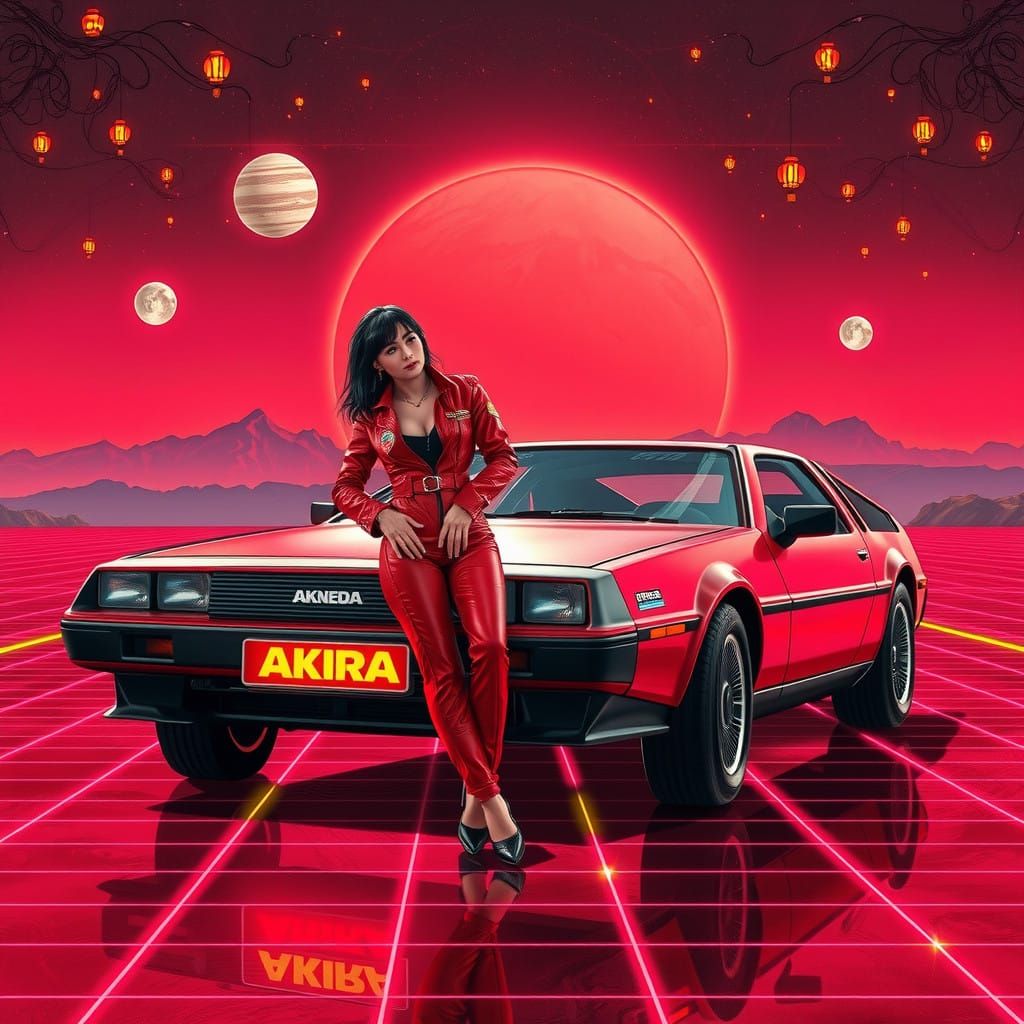 Electric Dreams of Neon Futurism in Retro Sci-Fi