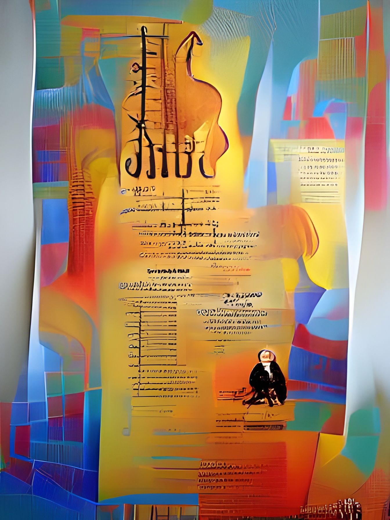 Bach Cello Suites: Maximalist Poster Art