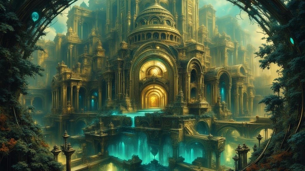 Lost Crystal City Reclaimed by Nature