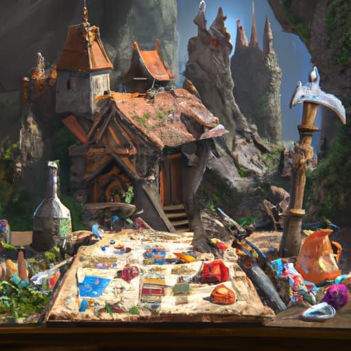 Fantastical Dungeons and Dragons Board Game Art