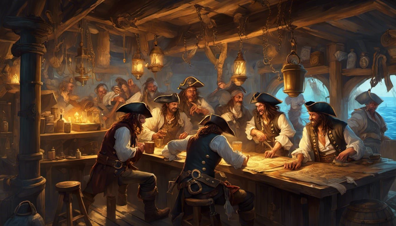 Pirate Hideout: Fantasy Tavern Concept Art