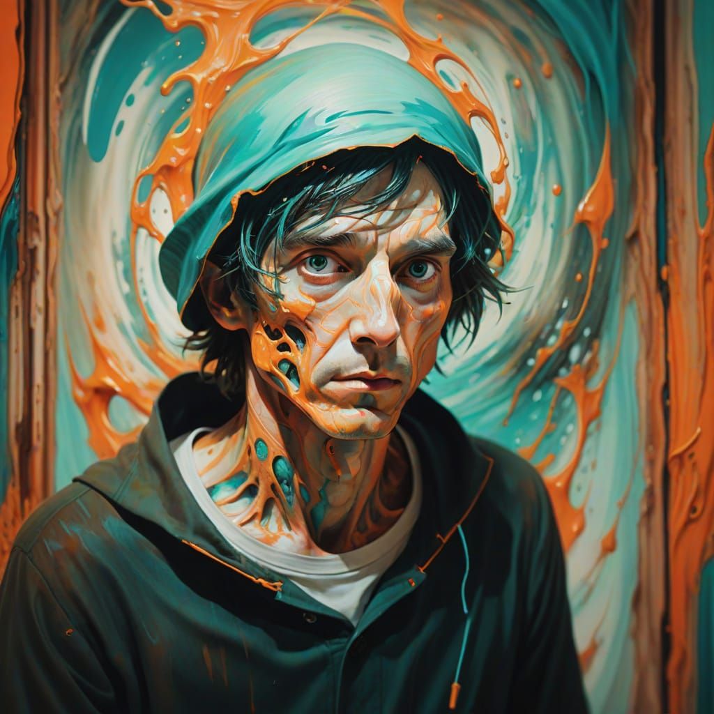 Surreal Inner World Revealed as Ink Painting