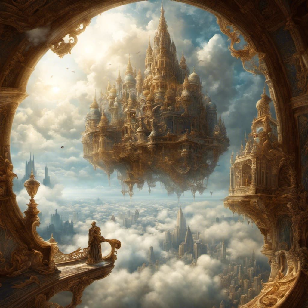 City above the clouds