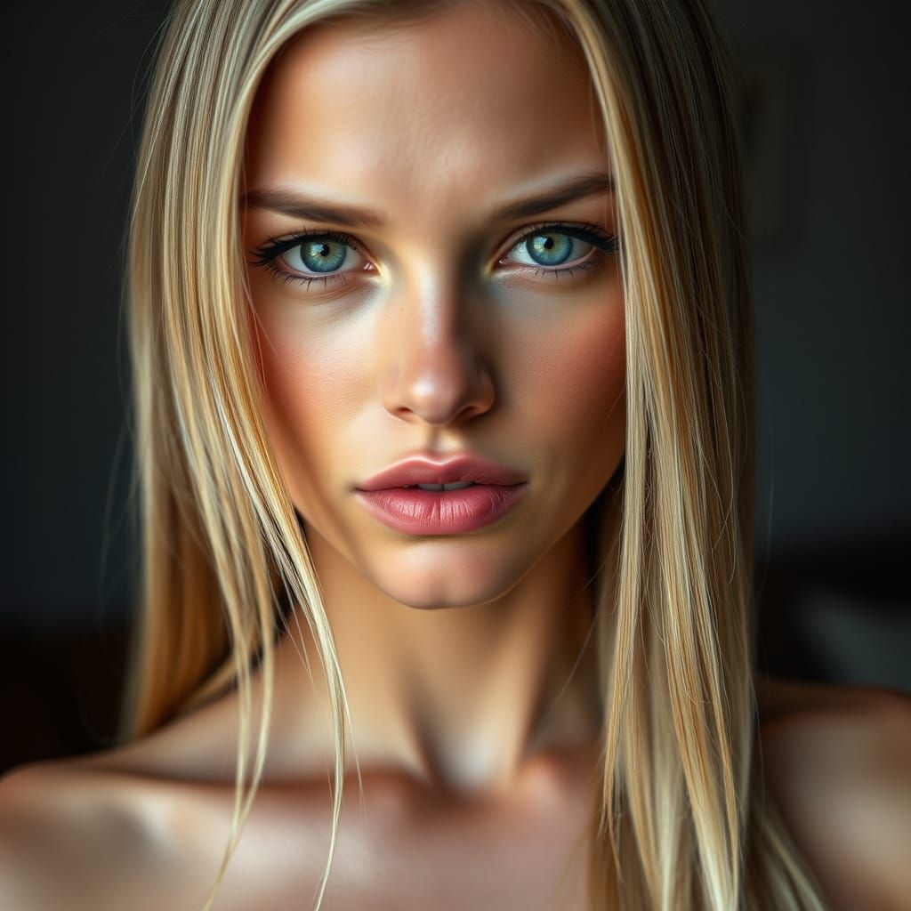 Breathtakingly Beautiful Swedish Woman in Photorealistic Sty...