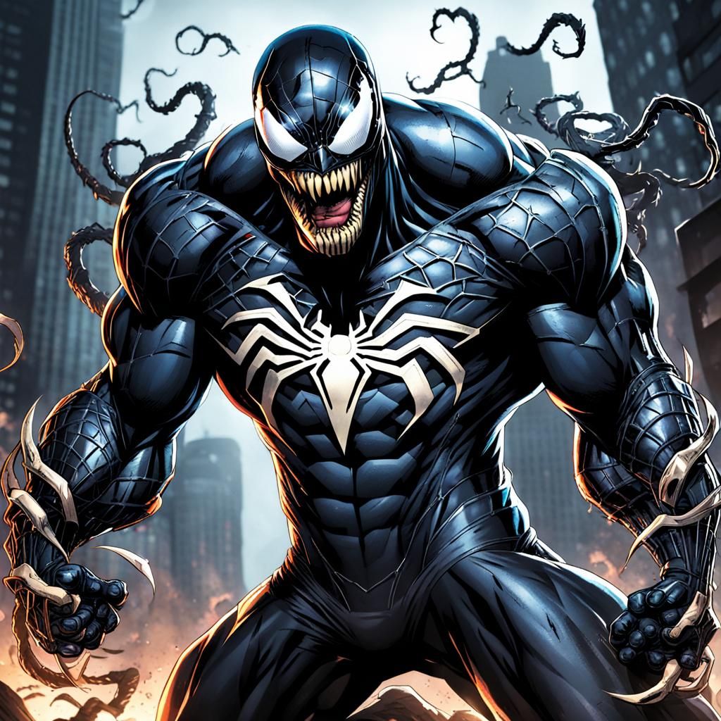 Superman as Venom: Symbiote Transformation