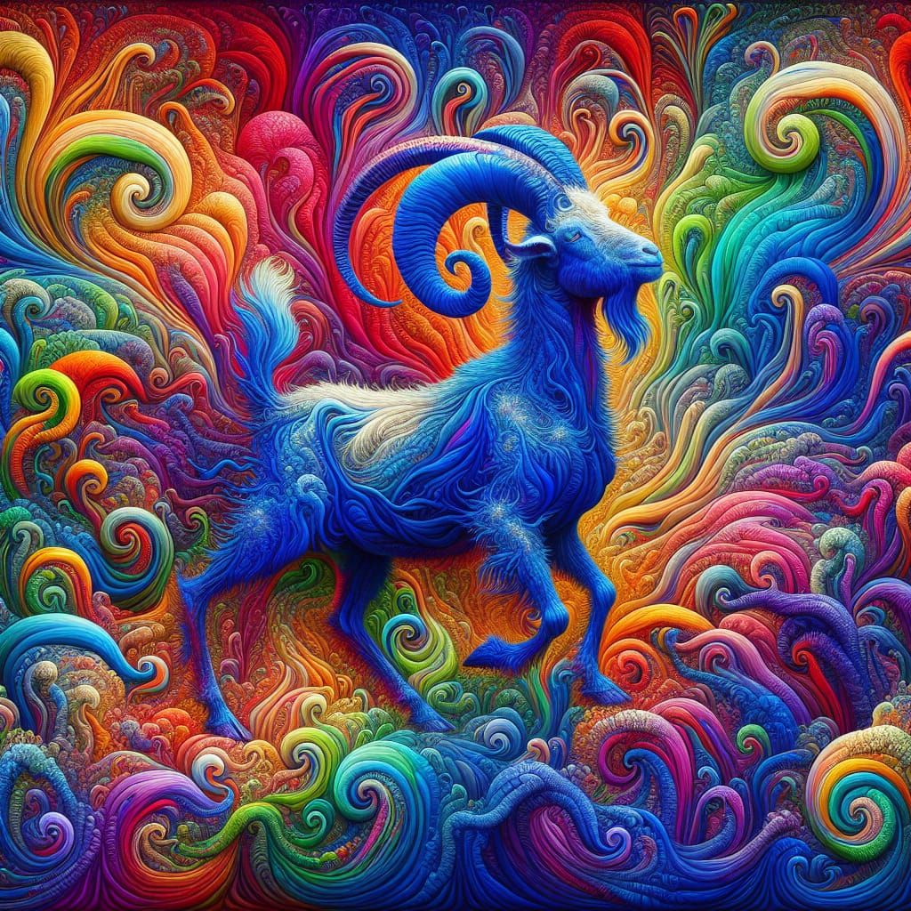 Psychedelic Blue Butter Goat