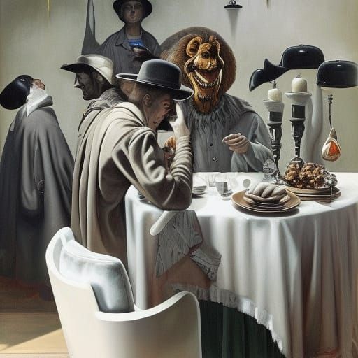 Distorted Face: Expressionistic Anxiety in Mixed Media