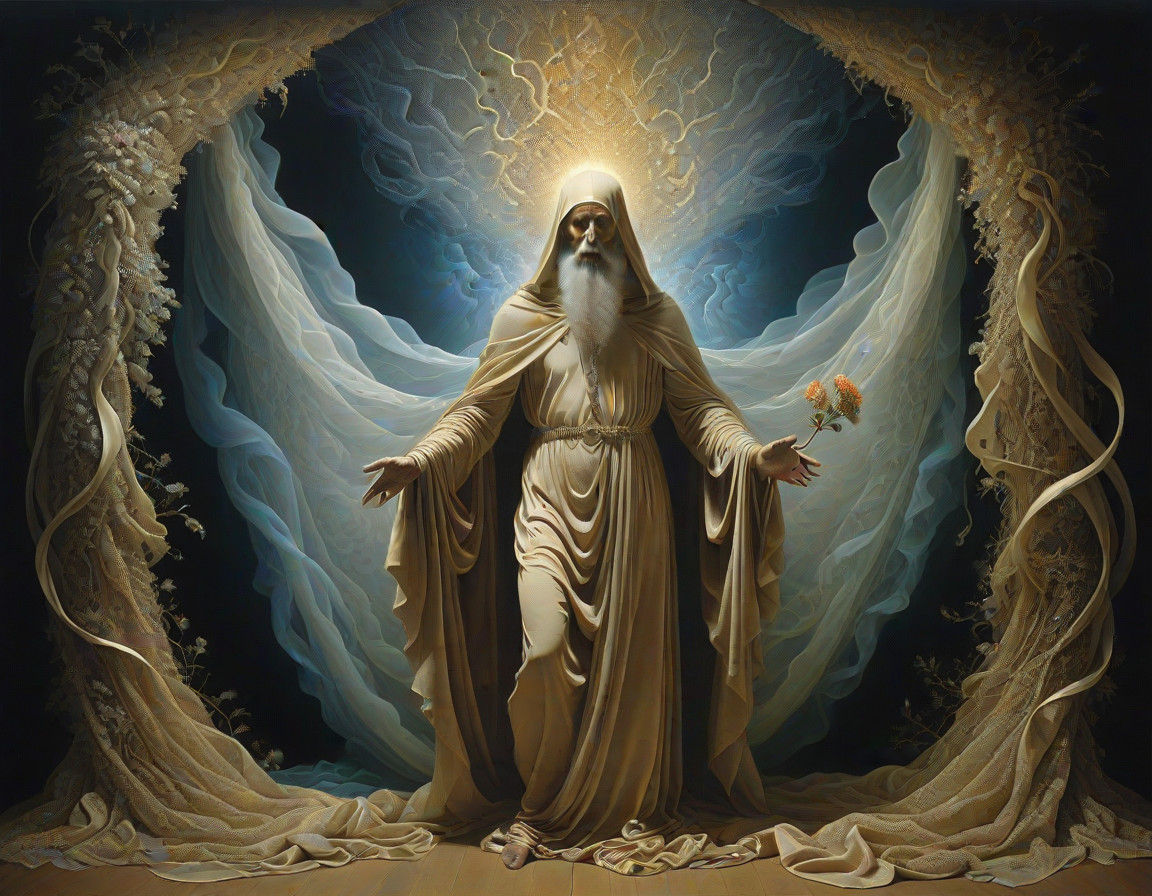 Surrealist Tapestry of Mystical Transformation