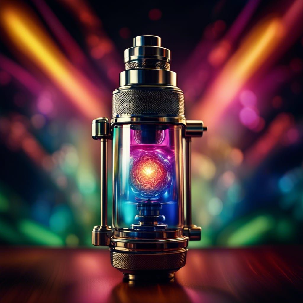 Dynamic Lighting Reveals Colorful Atomizer