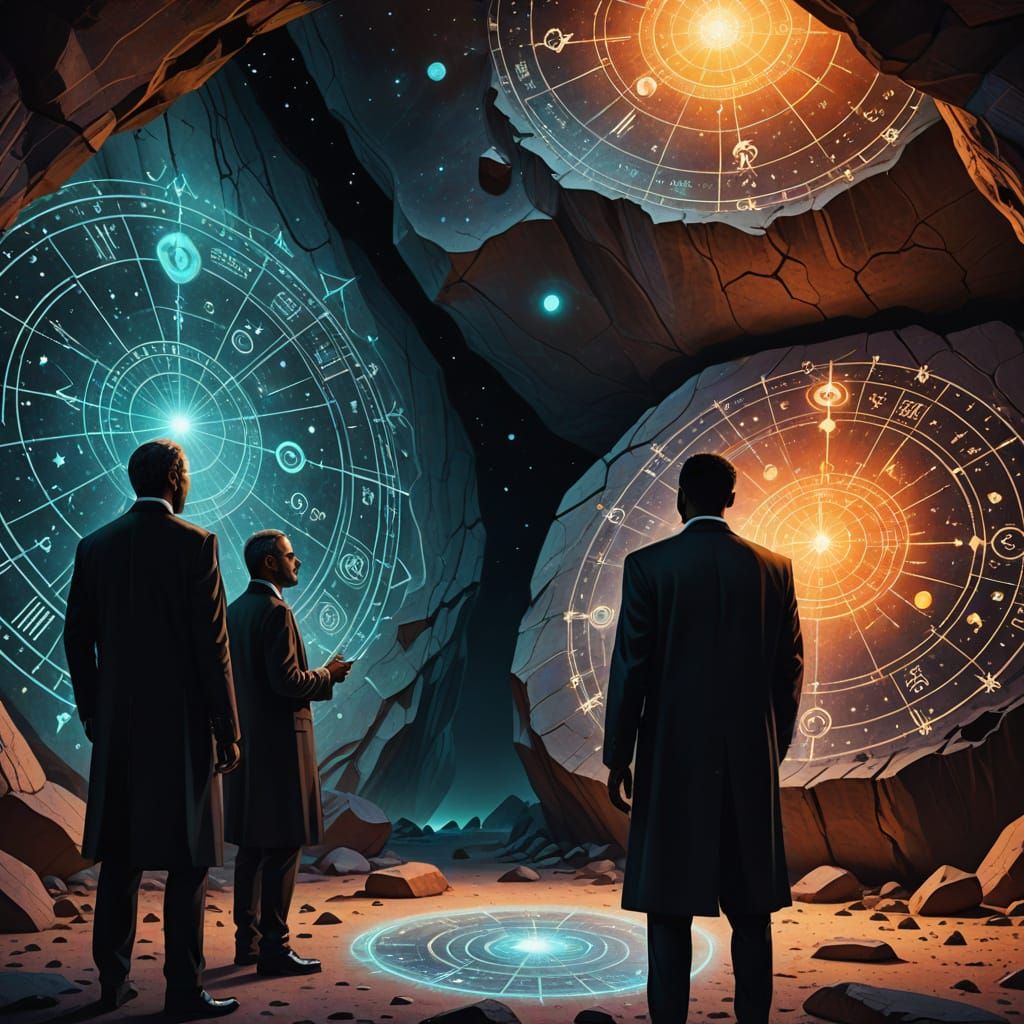 Men in Black Discover Astrology Cave Paintings