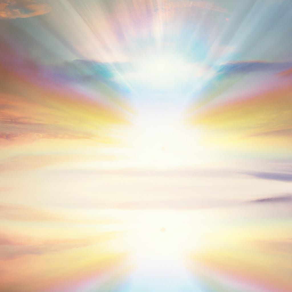 Ethereal Holy Spirit in Divine Sunshine