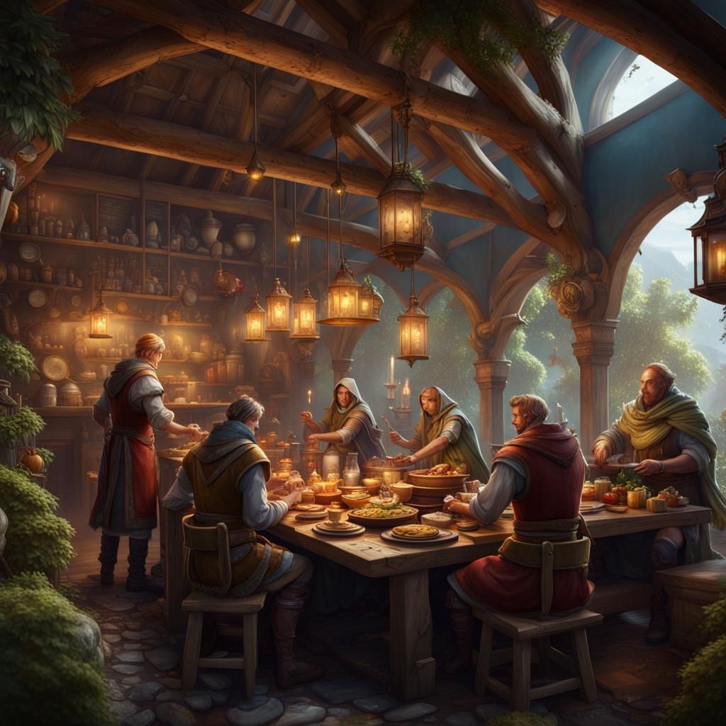 Foodie Fellowship: A Fantasy Culinary Adventure in Matte Pai...