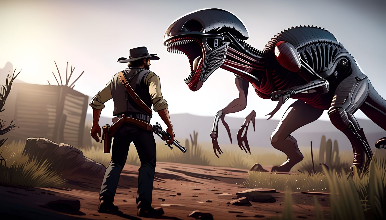 Arthur Morgan vs. Xenomorph