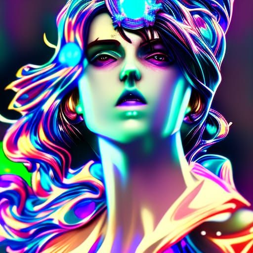 Diamond Women: Hyperdetailed Digital Art Portrait