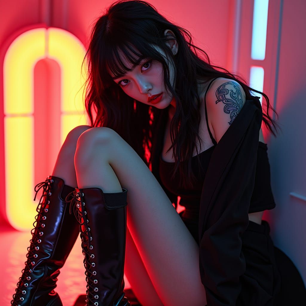 Gothic Fashion Magazine Cover Featuring Gogo Yubari