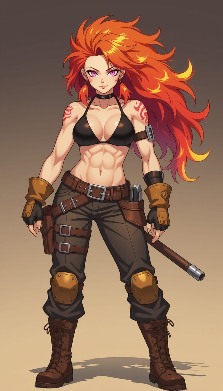 Fantasy Engineer in Manga Anime Style