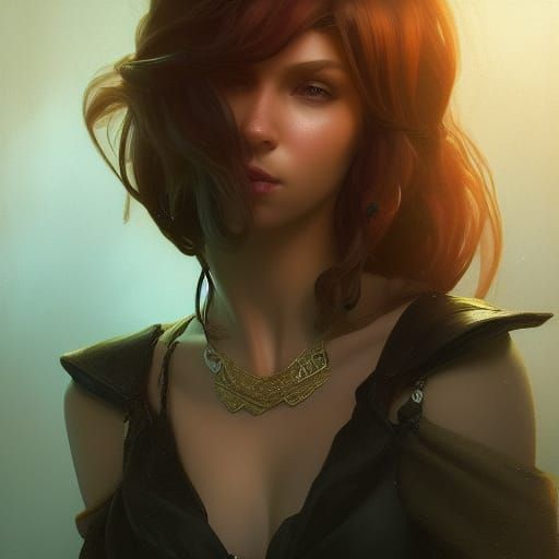 Romantic Villain Portrait in Hyperdetailed Style