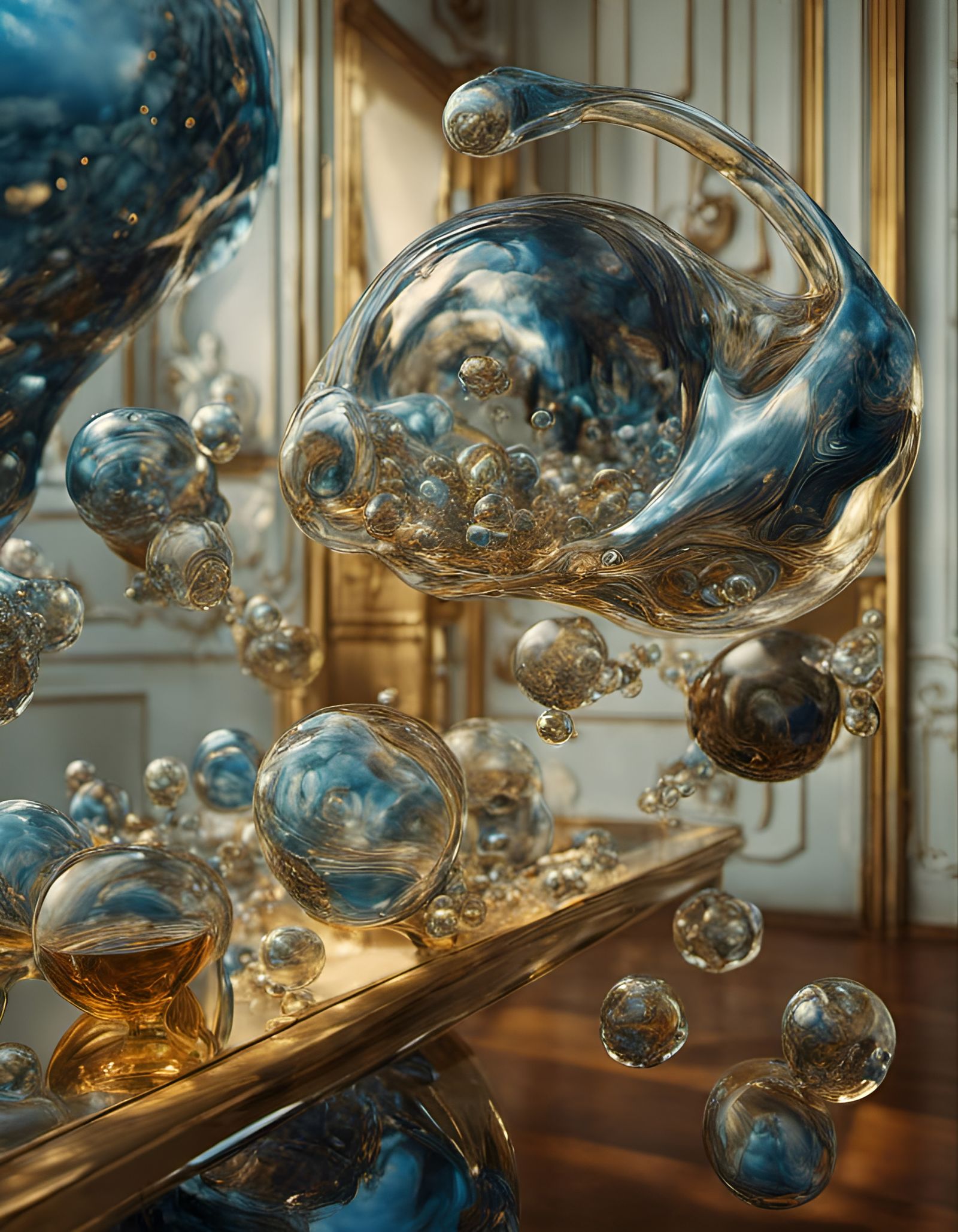 Alien People Pets in Magical Realism Style