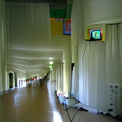 Minimalist Empty Corridor Interior