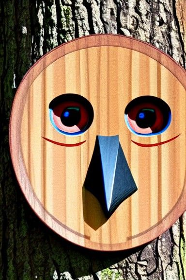Woodpecker Face Close-Up