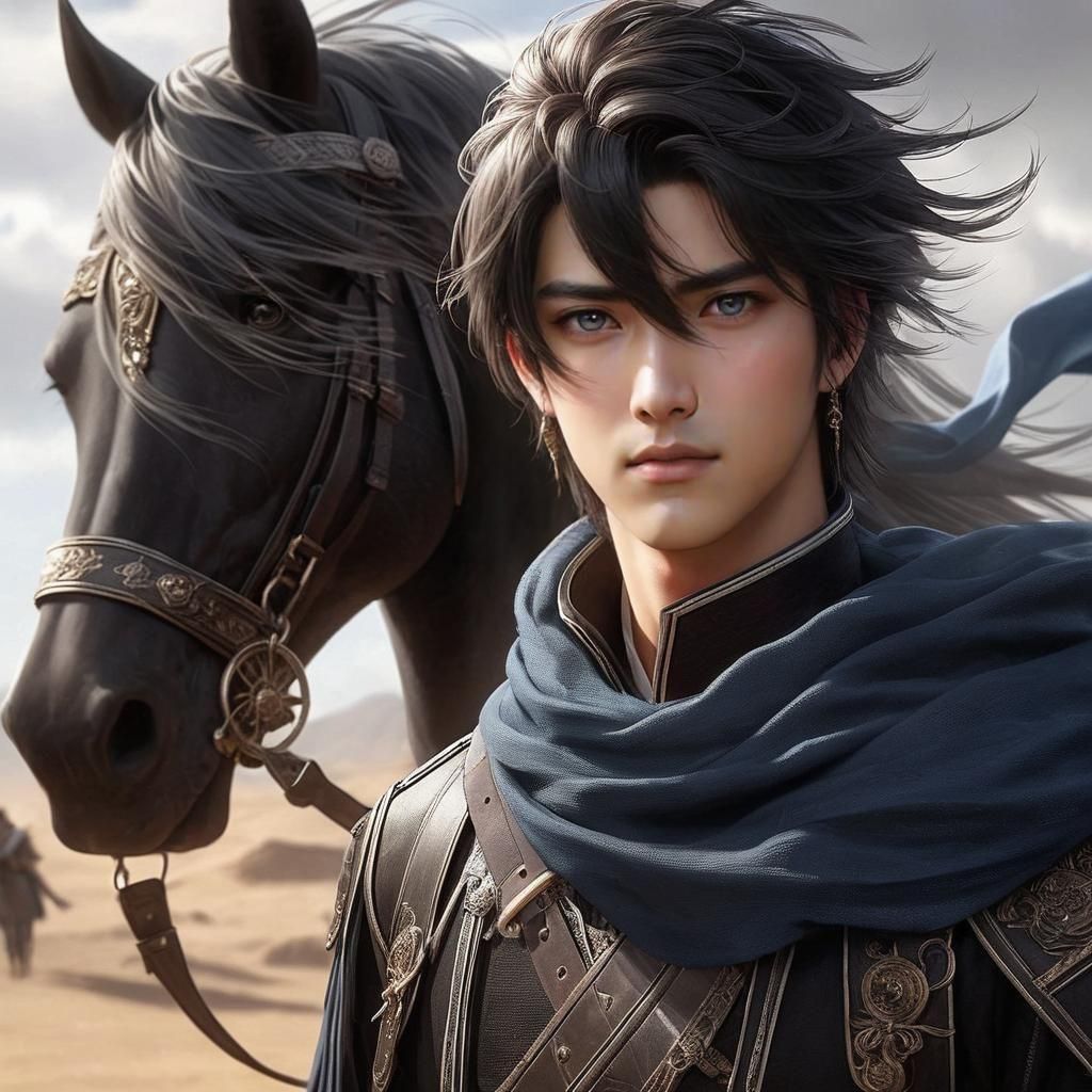 Daryun in a realistic style portrait