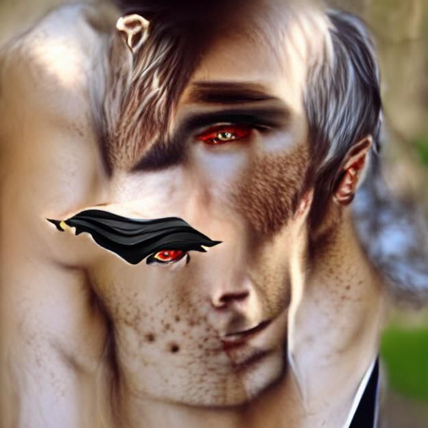 Dhampir Warlock Character Concept Art