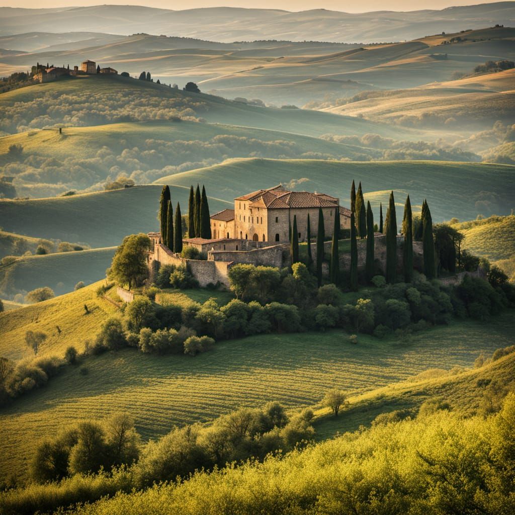 Tuscan Arch in Golden Hour