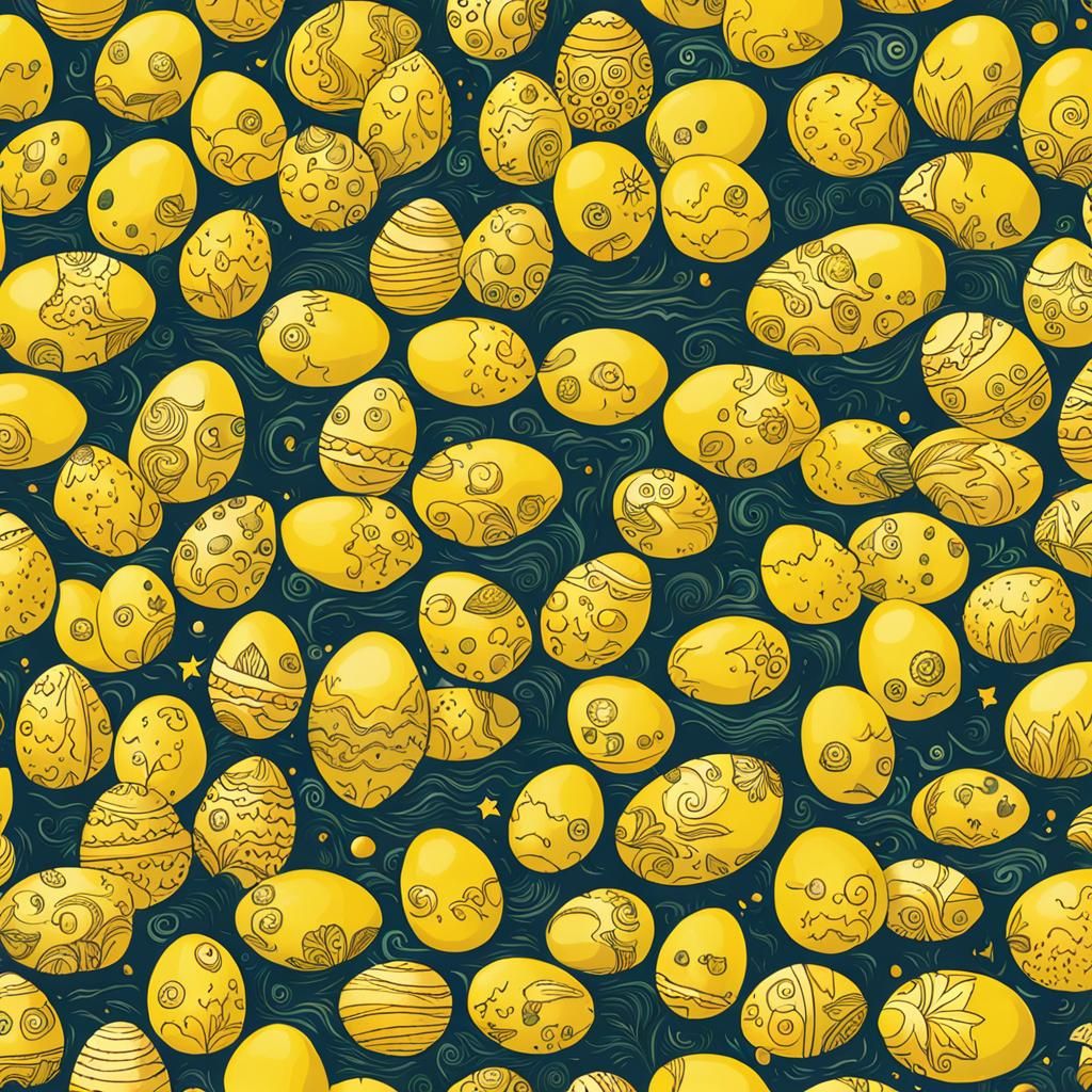 Abstract Image of Egg Yolk Color