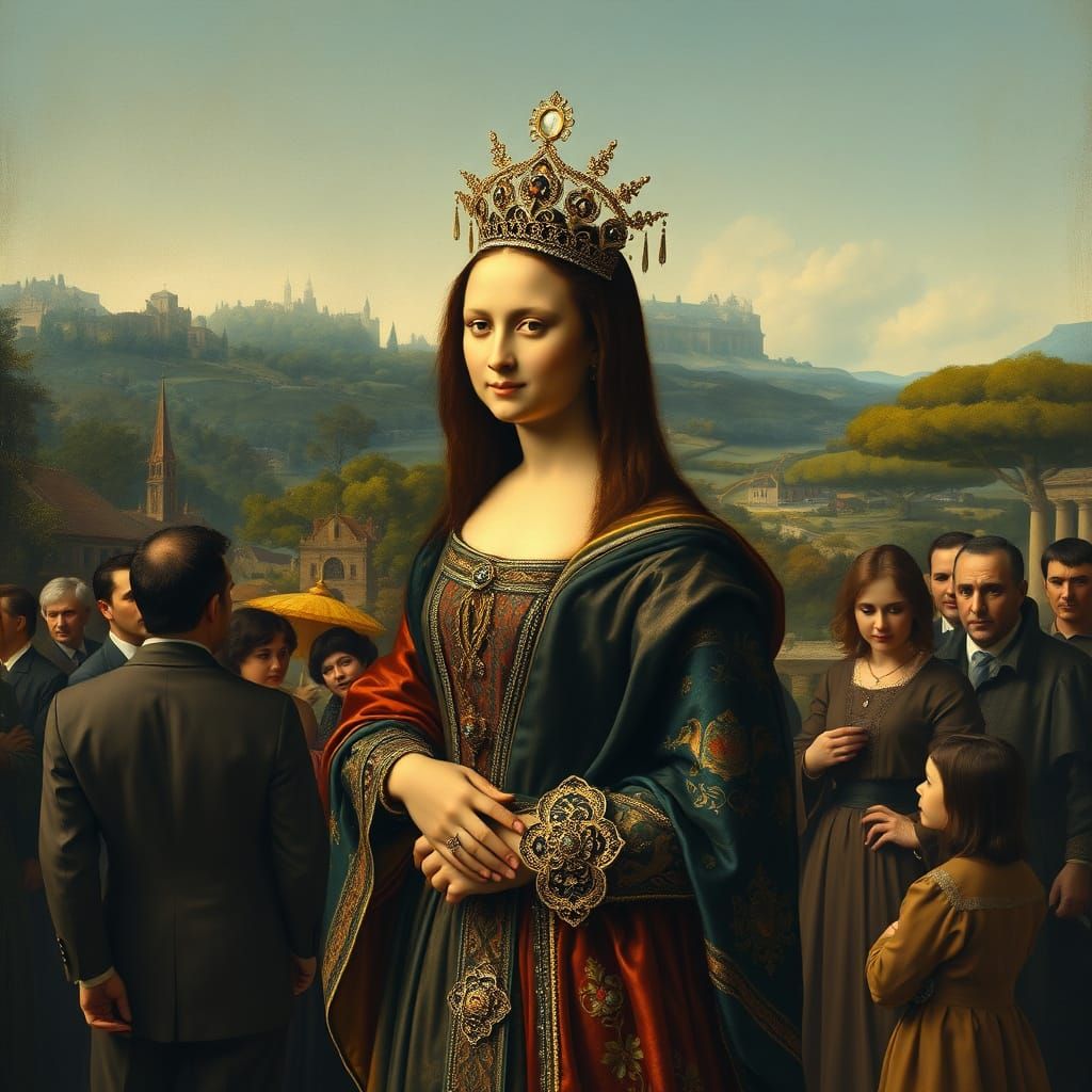 Mona Lisa in Renaissance Attire
