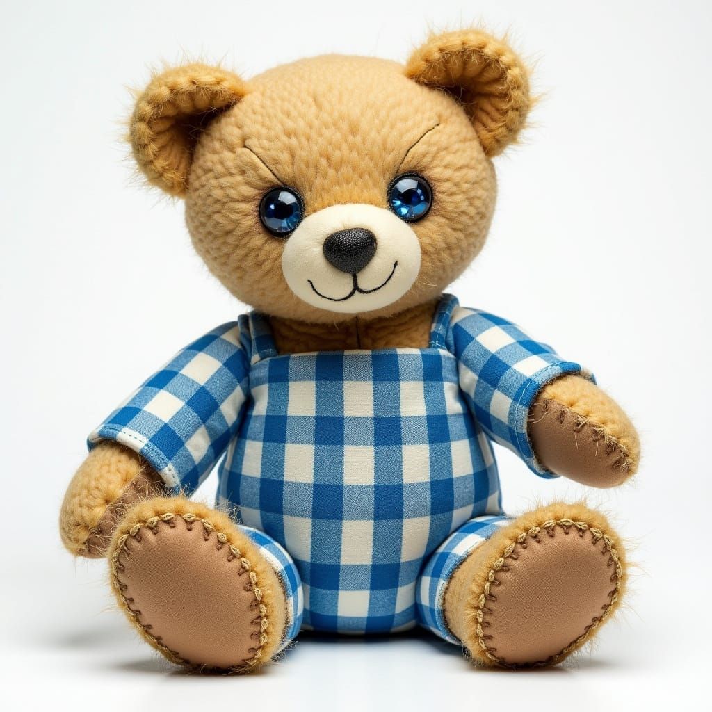 Teddy Blue gingham style