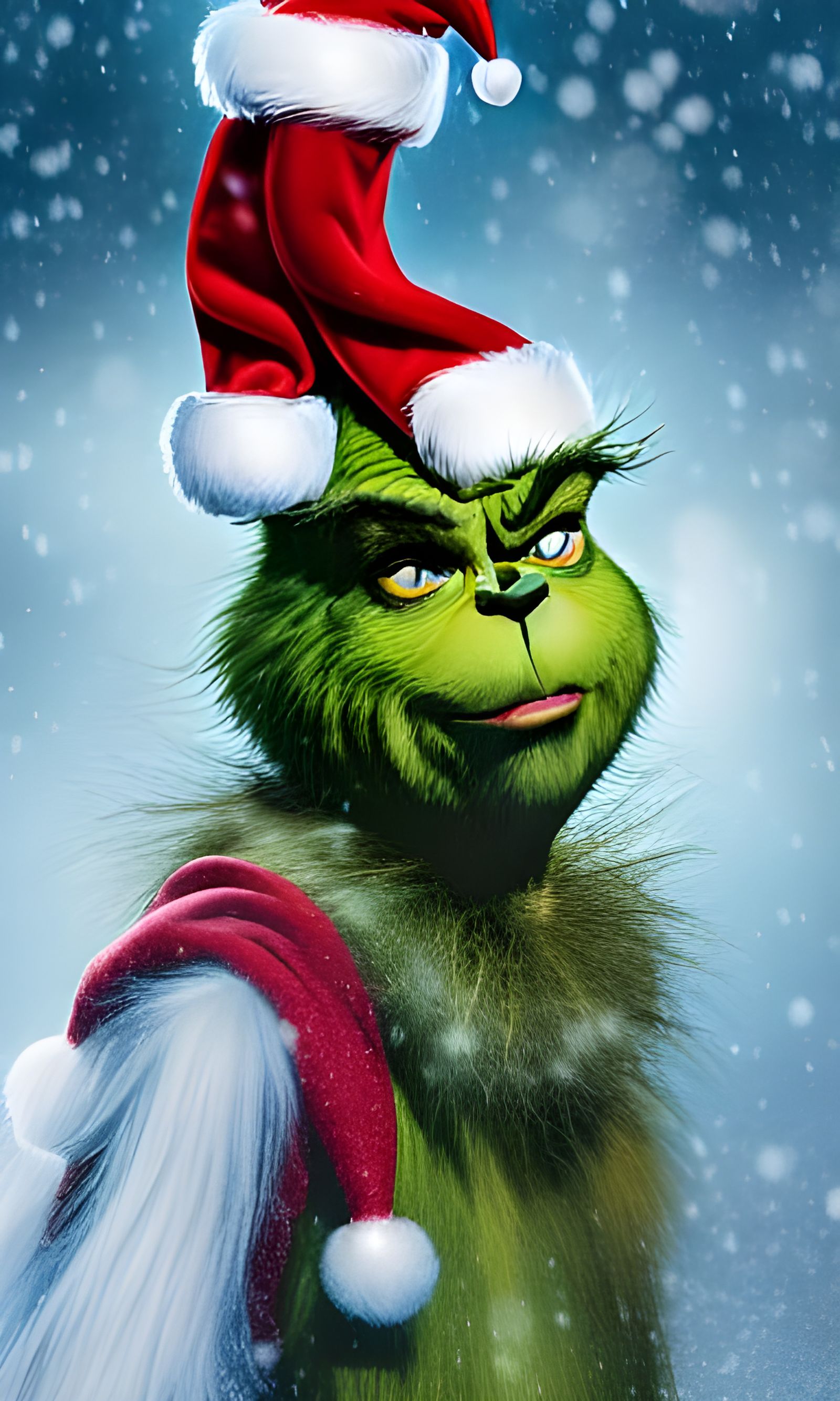 The Grinch and Santa Celebrate Christmas